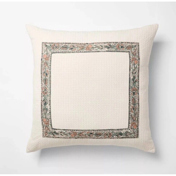 Threshold Other - Oversized Square Border Pattern Cream - Threshold Design with Studio McGee
